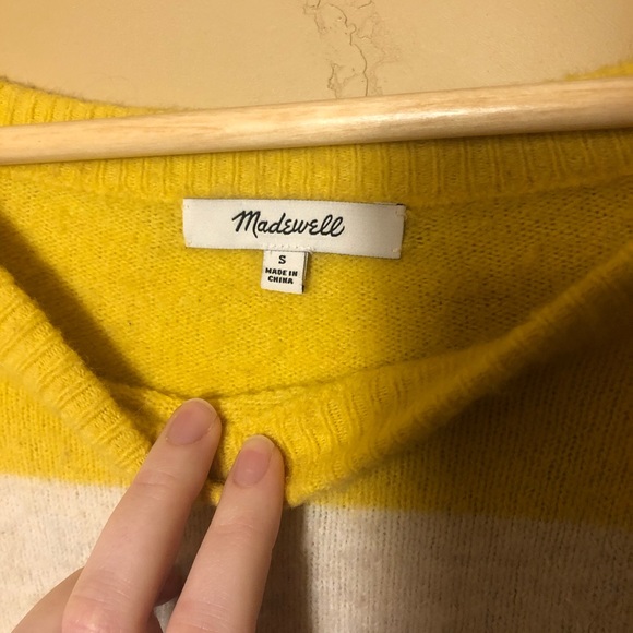 Madewell Gladwell Striped Balloon Sleeve Sweater - Picture 3 of 9